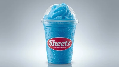 Sheetz Blue Raspberry Slushie drink