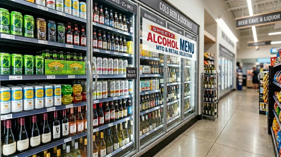 Sheetz Alcohol Menu